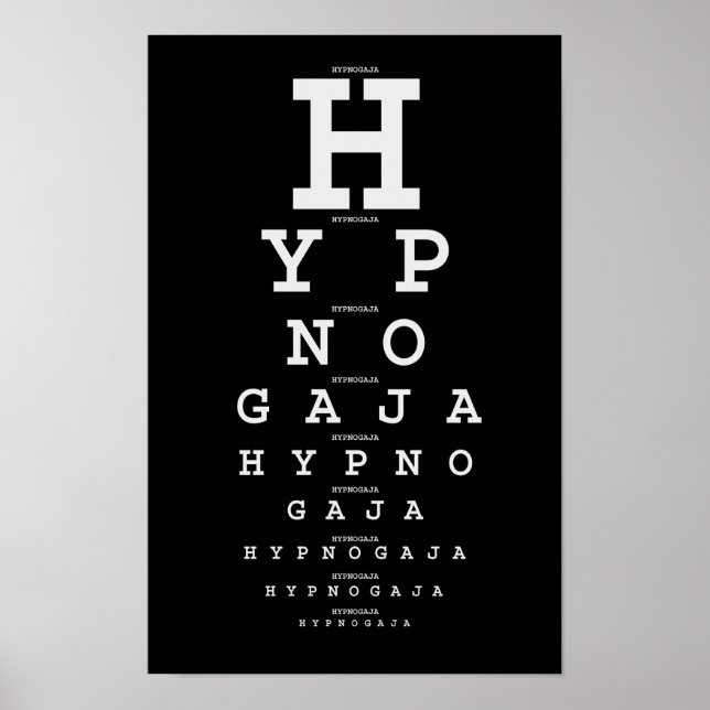 Öga-diagram Poster (Framsidan)