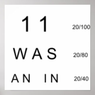 Öga-diagram - sanning 911 poster