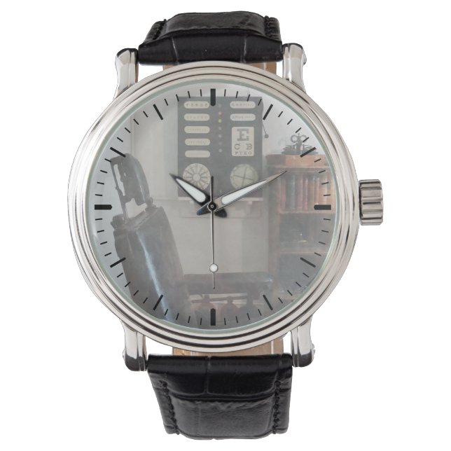 Öga Doktor kontor med Öga Char Armbandsur (Framsida)