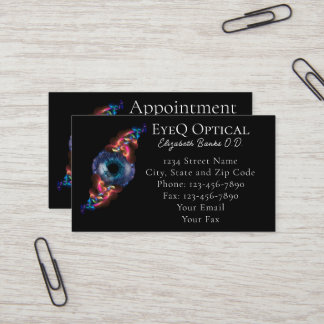 Öga Doktor | Öga Exam | Optometrist-Affärskort Visitkort