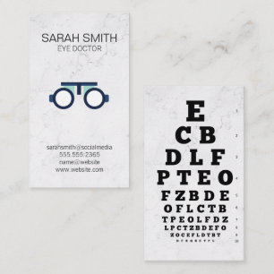 Öga Doktor   Öga Exam   Phoropter Visitkort