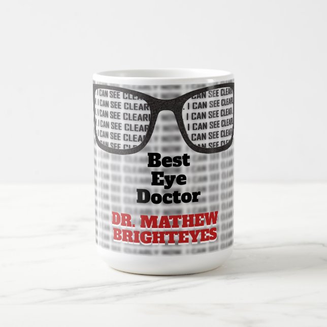Öga Doktor Optometrist Kaffemugg (Center)