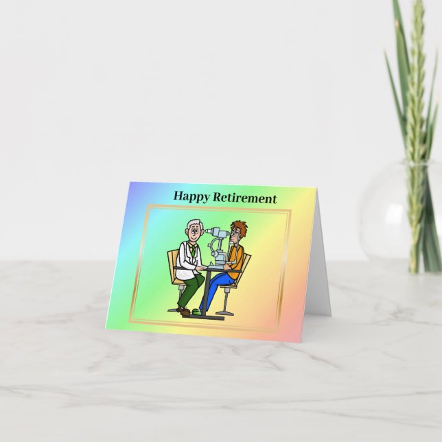 Öga Doktor Pension-kort Kort (Framsida)