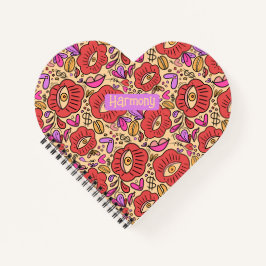 Öga Doodle Manifest Spiral bärbar dator