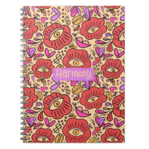 Öga Doodle Manifest Spiral bärbar dator