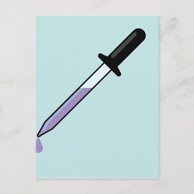 Öga dropper vykort (Framsida)