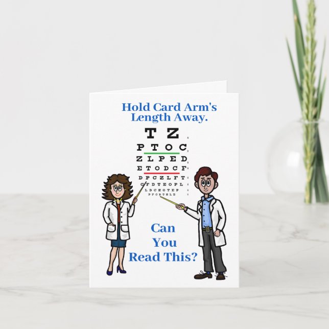 Öga Exam World Optometry Day Greeting Card Kort (Framsida)