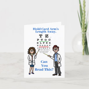 Öga Exam World Optometry Day Greeting Card Kort