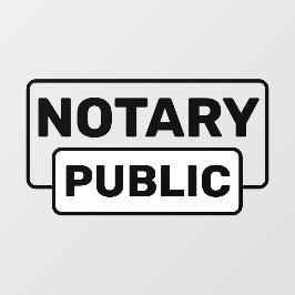 Öga-fångst Notary Public Notice