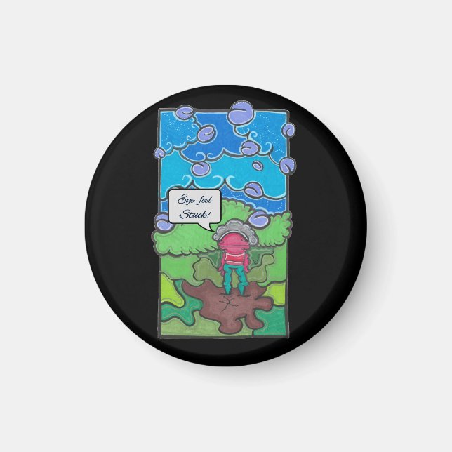 Öga Feel Stuck Magnet (Framsidan)