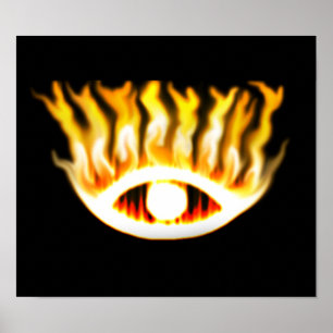 Öga Fire Poster