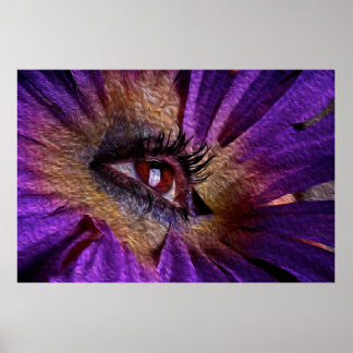 Öga Flower Poster