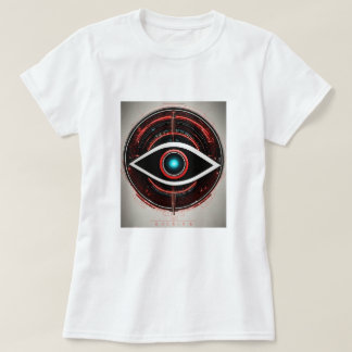 Öga - Futuristiska Grafik T-Shirt
