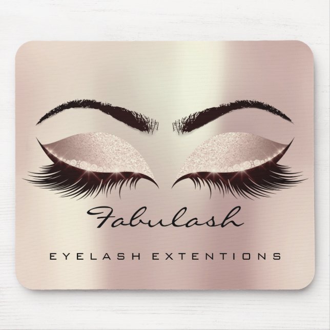 Öga Glitter Branding Beauty Studio Lash Ro Rosa Musmatta (Framsidan)