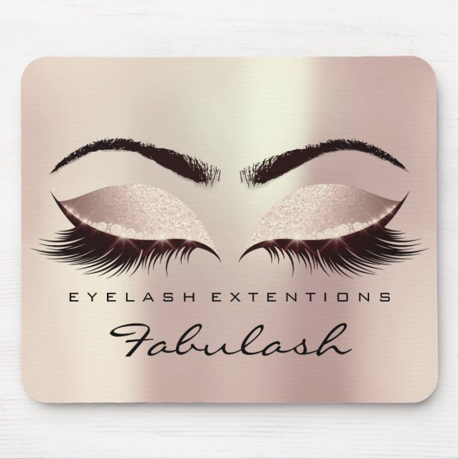 Öga Glitter Branding Beauty Studio Lash Ro Rosa Musmatta (Framsidan)