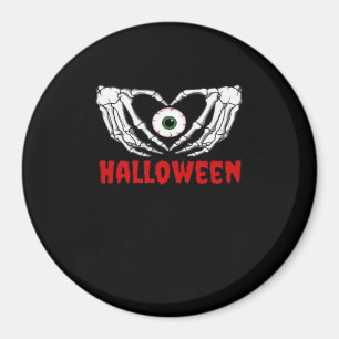 Öga Halloween - Skeleton Händer Heart Magnet