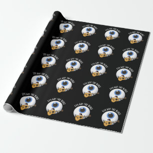 Öga Har Blues Funny Eyeball Music Pun Mörk BG Presentpapper
