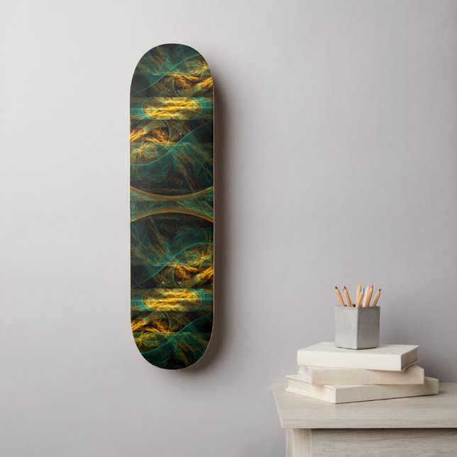 Öga i Abstrakten Jungle Art Skateboard Bräda 21,5 Cm (Väggkonst)