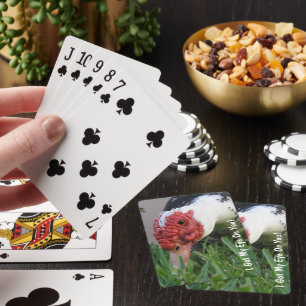 Öga i Anka-Personligen för närbild Spel Kort