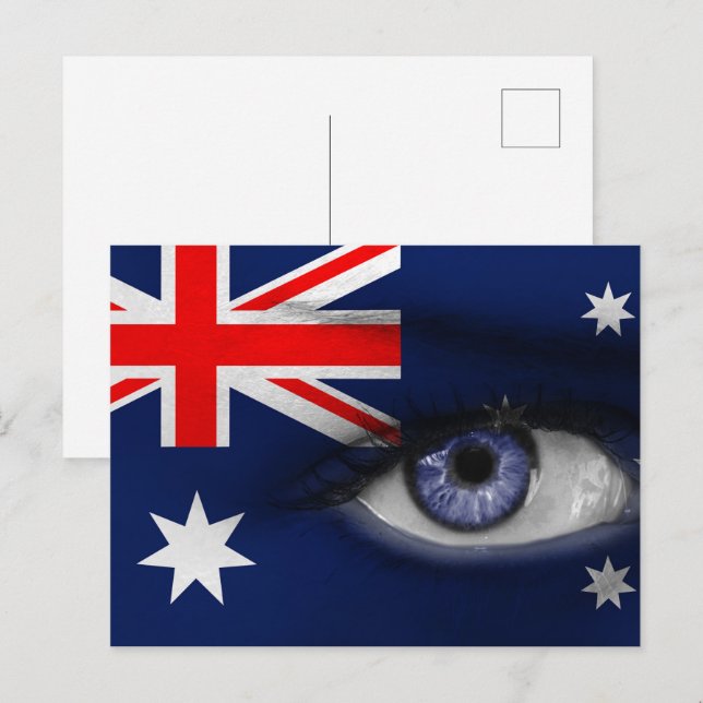 Öga i Australien Vykort (Fram/baksida)