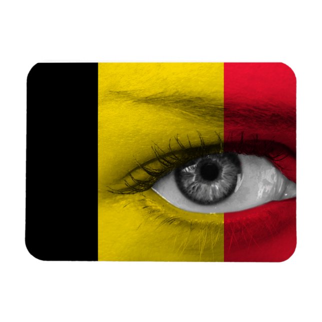 Öga i Belgien Magnet (Horisontell)
