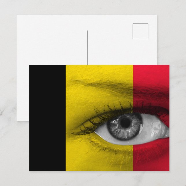 Öga i Belgien Vykort (Fram/baksida)
