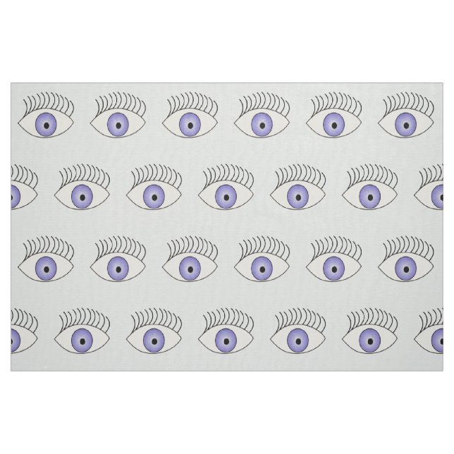 Öga i blått tyg (Fat Quarter)