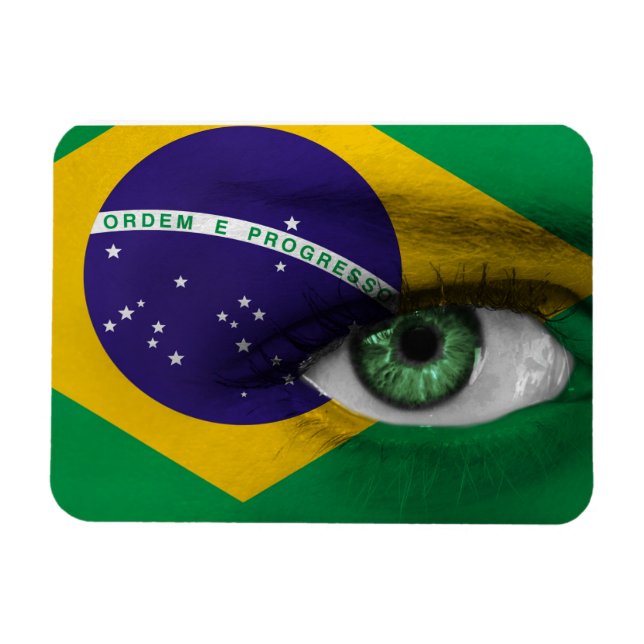 Öga i Brasilien Magnet (Horisontell)