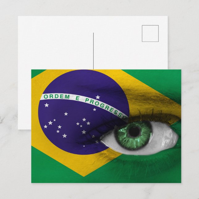 Öga i Brasilien Vykort (Fram/baksida)