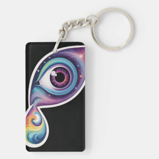 Öga i Cosmos Acrylic Keychain