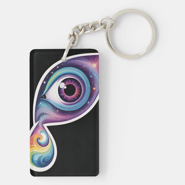 Öga i Cosmos Acrylic Keychain (Baksidan)