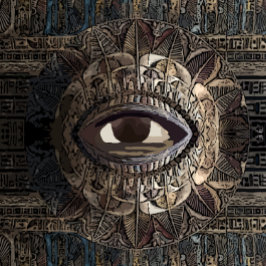 Öga i den antika Egyptenen Canvastryck