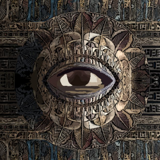 Öga i den antika Egyptenen Canvastryck