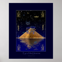Öga i den egyptiska konsten i Storbritannien Poste Poster