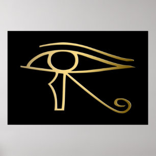 Öga i den egyptiska symbolen Horus Poster