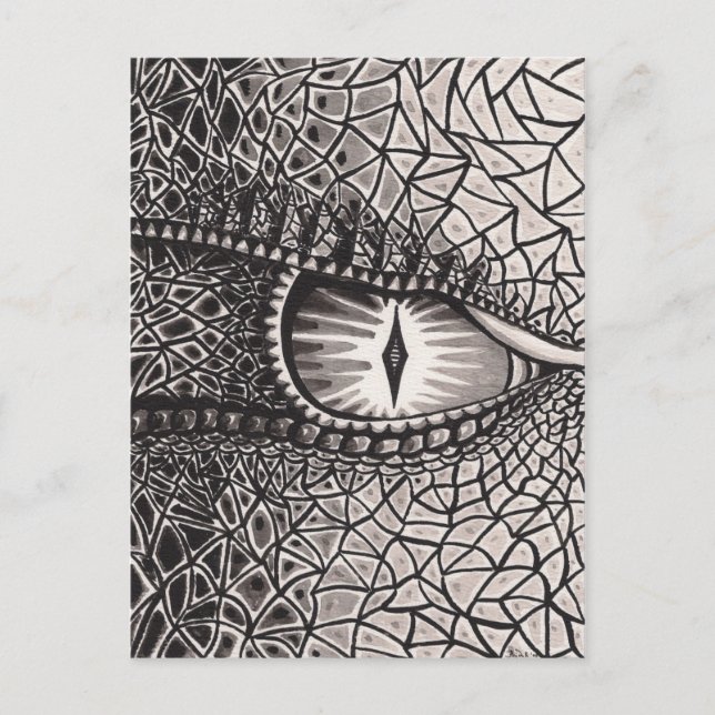 Öga i dragvagnens vykort (Framsida)