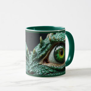 Öga i en drakkonst mugg