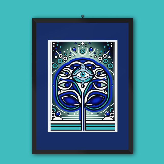 Öga i Etheral Träd: Mystical Blue Poster (Skapare uppladdad)