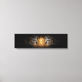Öga i ett tigerpanoramabilt Kanvastryck