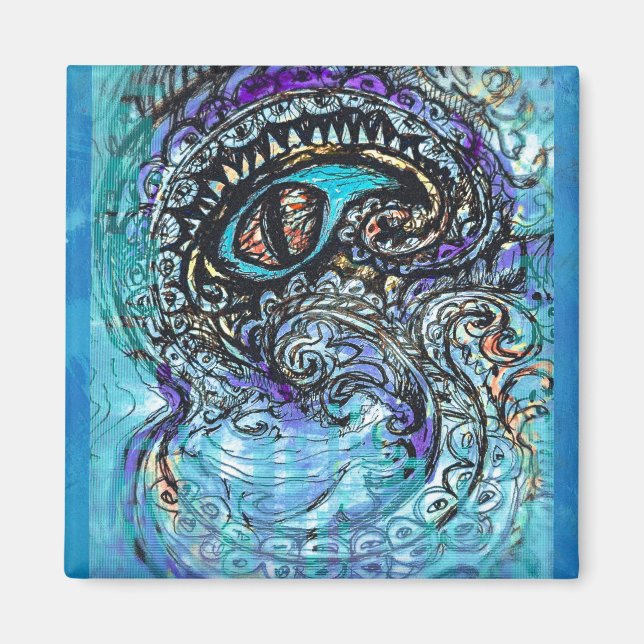 Öga i havskräfta magnet (Framsidan)