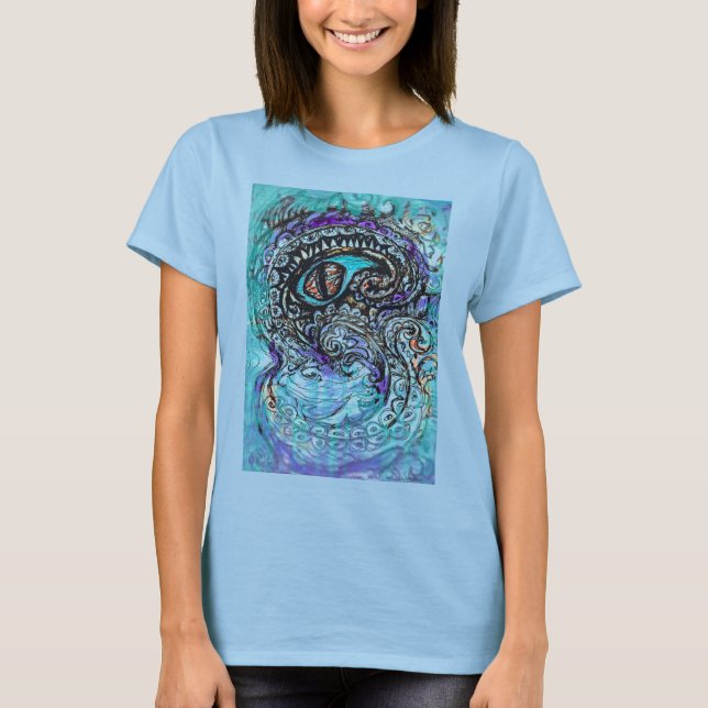 Öga i havskräfta t shirt (Framsida)