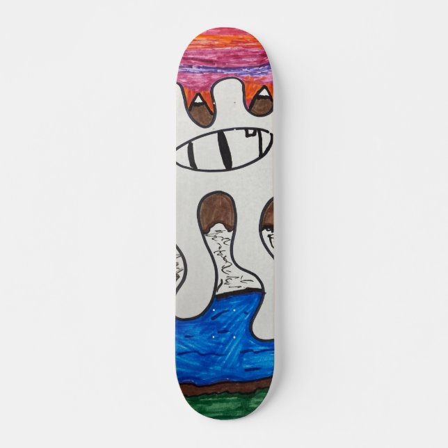 Öga i Horus Alien Planet Skateboard Deck (Framsida)