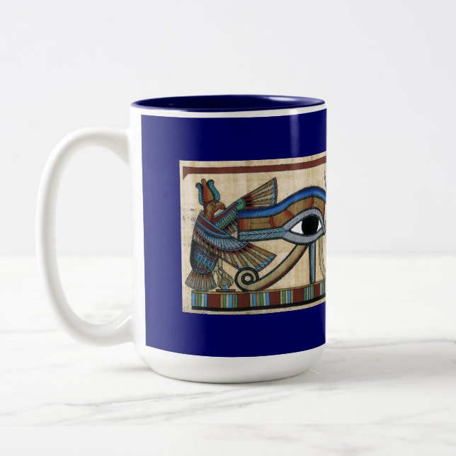 Öga i Horus Ancient Egyptian Art Mugg (Vänster)