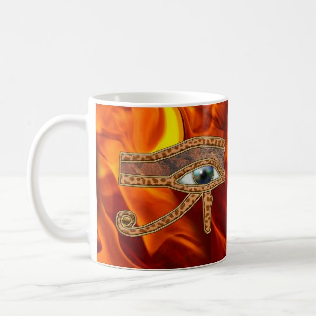 Öga i Horus Ancient Egyptian Art Mugg (Vänster)