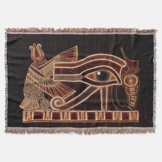 Öga i Horus, antika egyptiska Wadjet Art Mysfilt (Framsidan)