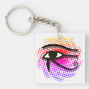 Öga i Horus Egyptian Symbol Colorful Vortex