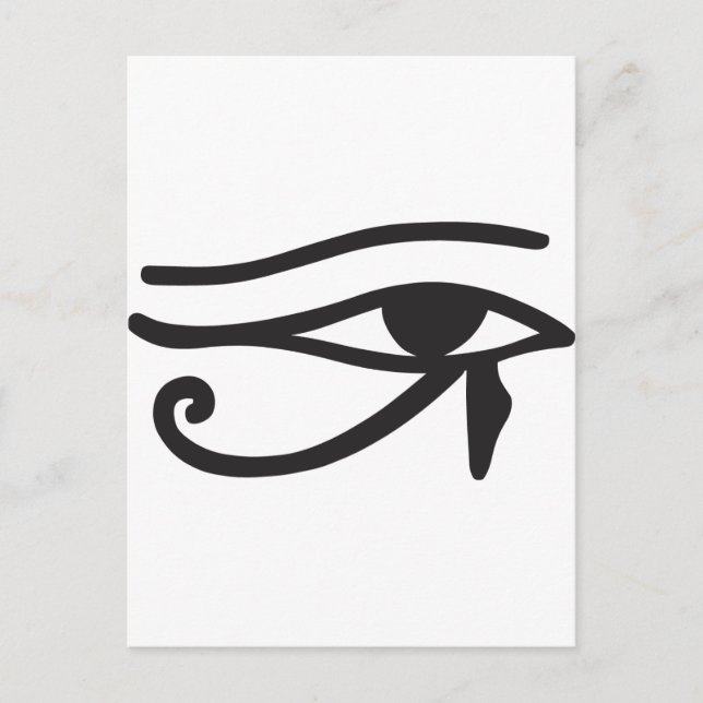 Öga i Horus Egyptian Symbol Vykort (Framsida)
