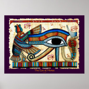 ÖGA i HORUS Egyptian Wadjet Art Poster