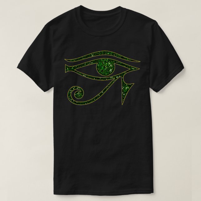 Öga i Horus, egyptiska, skyddssymbol, Lucky C T Shirt (Design framsida)