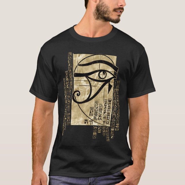 Öga i Horus - Golden Ratio  T Shirt (Framsida)